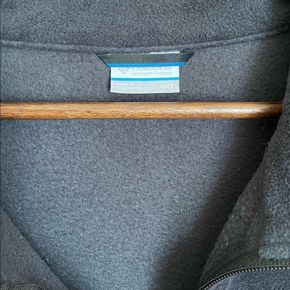 Columbia Men’s 4XL XXXXL Charcoal Gray Zip-Up Vest - Picture 3 of 6